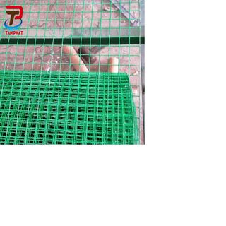 Lưới bọc nhựa, lưới thép bọc nhựa ô vuông màu xanh giá rẻ