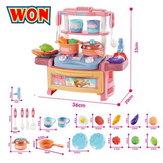 Đồ chơi làm bếp đồ hàng nấu cơm cho bé