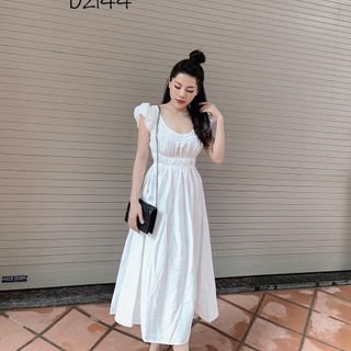 Đầm midi bo thun