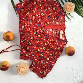 Váy Thiết Kế - đũi đỏ
