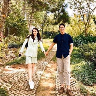 SET VEST XANH + SHORT NGỐ