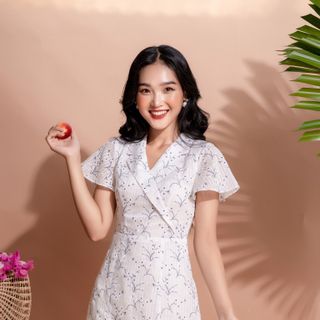 Váy đũi trắng Hàng TK