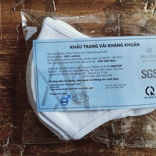 Khẩu trang vải kháng khuẩn