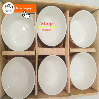 Bộ 6 chén sứ 6 đôi đũa Nhật Bản