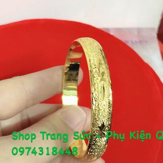Vòng tay kiểu chạm mạ vàng 24k cao cấp
