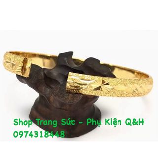 Vòng tay kiểu chạm mạ vàng 24k cao cấp
