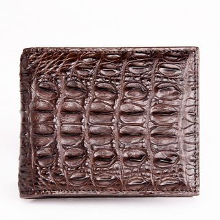 (Da Thật 100%) Bóp Nam 1 Mặt Da Cá Sấu thật 100% - B1101