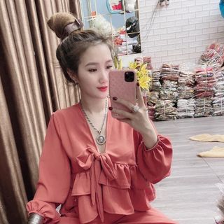 Set bộ lụa buộc nơ