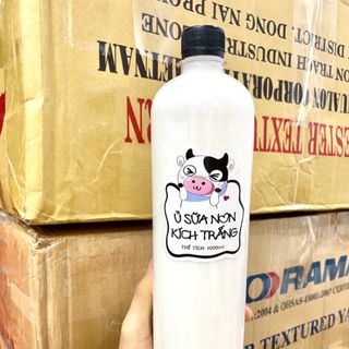 Ủ Sữa Non Kích Trắng Con Bò chai to