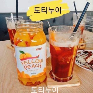Đào Ngâm Hàn Quốc Yellow Peach 680G –
