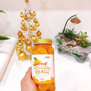 Đào Ngâm Hàn Quốc Yellow Peach 680G –