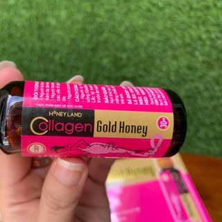 [HONEYLAND] - COLLAGEN GOLD HONEY (dạng nước, hộp 10 chai, 30ml/chai)