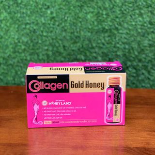 [HONEYLAND] - COLLAGEN GOLD HONEY (dạng nước, hộp 10 chai, 30ml/chai)