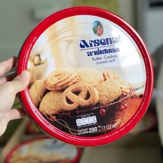Bánh Quy Bơ Arsenal Thái Lan 200G Hộp Sắt