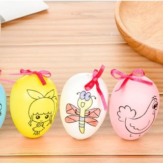 Trứng tô màu. Dùng trang trí Giá sỉ 5800đ /1 bộ gồm 1 trứng và 4 bút lông 4 màu, có rất nhìu mẫu Có rất nhiều mẫu. đẹp