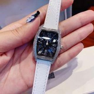 Đồng hồ Davena nữ [ngũ sắc - dây trắng]