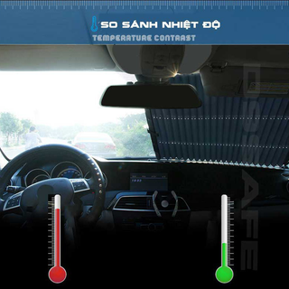 Rèm Che Nắng Kính Lái Oto Thông Minh 3D, Kích Thước Rộng 65cm