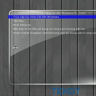 USB 32GB tích hợp bộ cài đặt Windows tự động