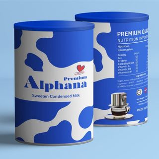 Sữa Đặc Có Đường Sữa Creamer Premium Alphana Malaysia Lon 1kg Giàu Protein Vitamin A D3 B1 - Không Cholesterol Thùng 24 lon