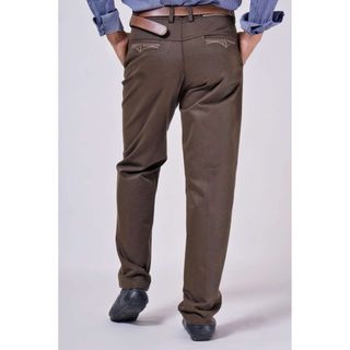Quần Kaki Nam Trung Niên Cao Cấp Vải Cực Bền Và Không Ra Màu Kiểu Dáng Thời Trang Đủ Form Dáng - Màu Nâu