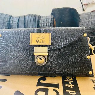 Túi da cá sấu trơn