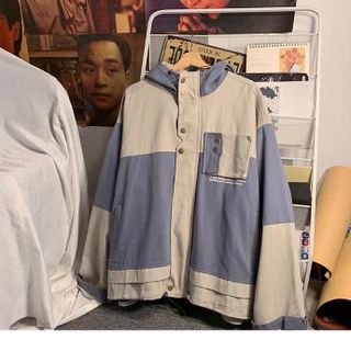 Khoác kaki túi hộp
