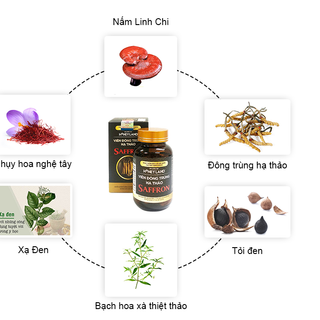 [HONEYLAND] - ĐÔNG TRÙNG HẠ THẢO SAFFRON 60 VIÊN