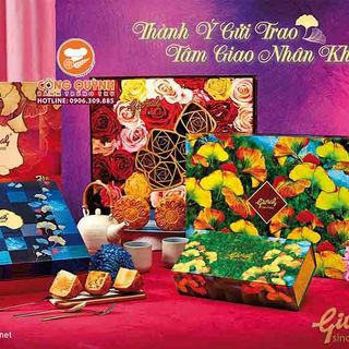 Bánh Trung Thu Givral 2020 Combo Sum Vầy Hộp 4 Bánh
