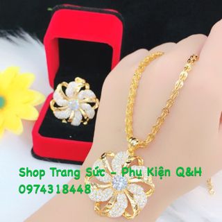 Dây chuyền phụng mặt hoa mạ vàng 18k cao cấp giá sỉ