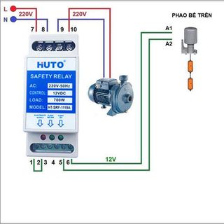 Rơ le an toàn cho phao điện HUTO HT-SRF-1119A