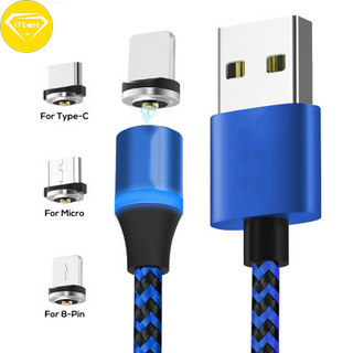 Cáp Sạc Điện Thoại Nam Châm 3 Đầu