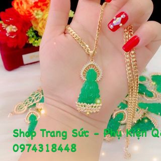 Dây chuyền nữ mặt phật quan âm mạ vàng 18k giá sỉ