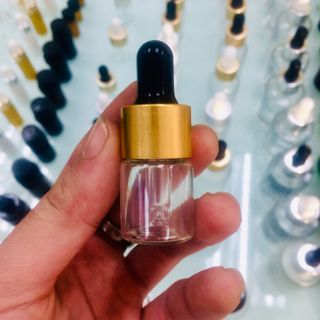 CHAI SERUM 5ML, VAI NGANG, NẮP HÚT CAO SU