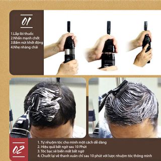 Lược nhuộm tóc thông minh thế hệ mới một nút bấm Tengya