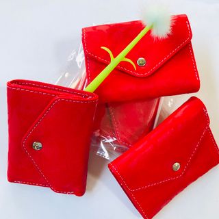 Ví nữ cầm tay, đỏ hoa phượng
