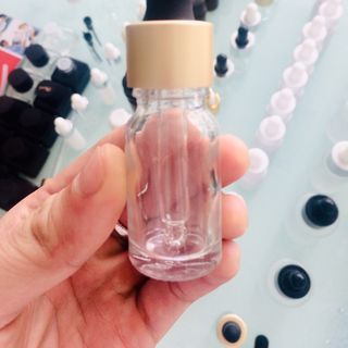 CHAI SERUM 10ML, VAI TRÒN, NẮP HÚT CAO SU