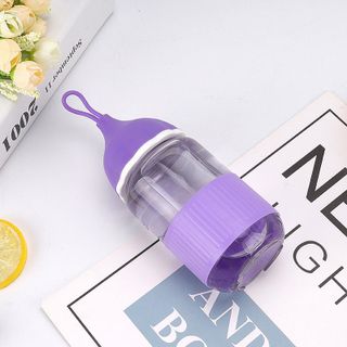 Bình Nước Thủy Tinh Có Vỏ Silicon Chống Trượt 280ml