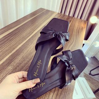 Dép nữ da nhiều màu