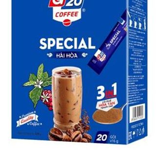 CÀ PHÊ HÒA TAN 3IN1 - VỊ HÀI HÒA- HỘP 12 GÓI X 16GR