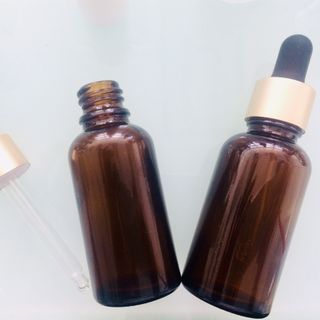 CHAI SERUM 30ML, MÀU NÂU, NẮP HÚT CAO SU