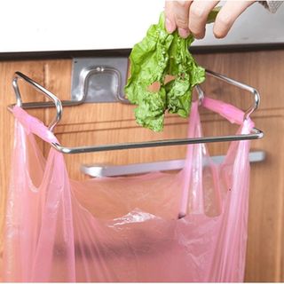 Giá Treo Túi Đựng Rác Gắn Kệ Tủ Bếp Tiện Lợi Bằng Inox