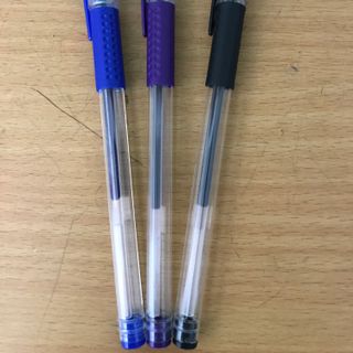 Combo 100 bút bi nước màu đen, đỏ, xanh