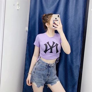 Áo Croptop dây rút