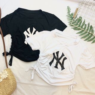 Áo Croptop dây rút