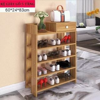 kệ để giầy dép bằng gổ 5 tầng