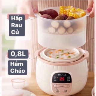 (Sẵn )Nồi BEAR- nồi nấu cháo, hầm hấp cho bé ăn dặm