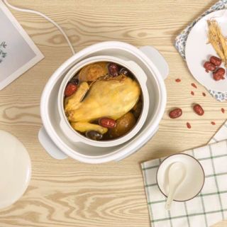[giá hủy diệt -sẵn ] Nồi BEAR-nồi hầm cách thủy đa năng 2,5L, kèm 4 thố 0,4L+ lồng hấp