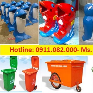 Bán thùng rác 120 lít, 240 lít, 660 lít giá rẻ tại quận 10, quận 11, quận 12-