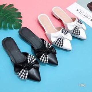 Giày Sục Nơ Da Đẹp
