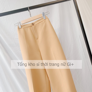 Quần suông basic cài khuy trước túi chéo